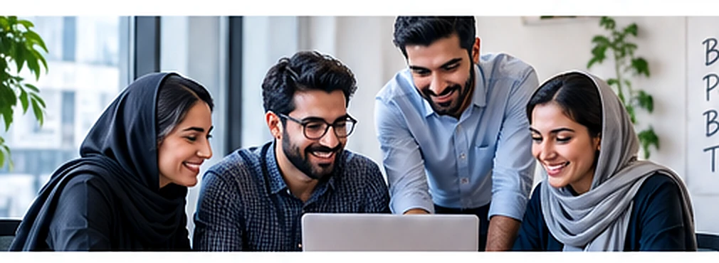 همکاری اعضای تیم روی یک محصول دیجیتال برای مقاله تجربه کاربری